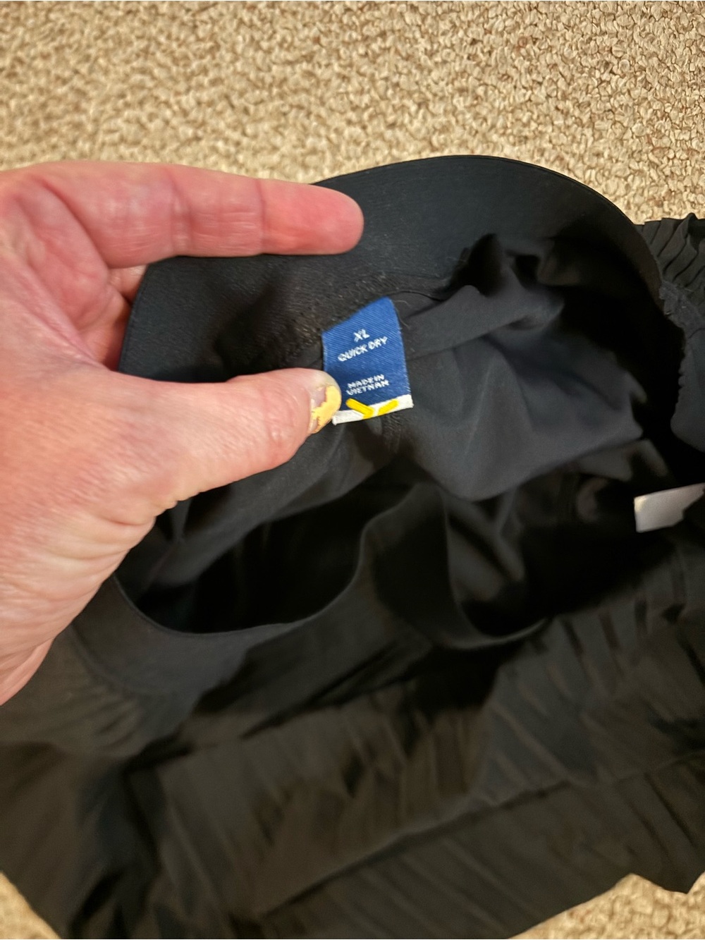 Black Pleated Mini Skort - Picture 3 of 3